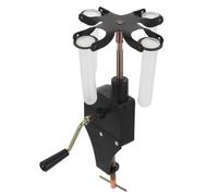 UKCOCO Centrifugeuse Manuelle Facile à Utiliser en Plastique Légère Noire pour Laboratoire pour Expériences Scolaires en Collège et Lycée