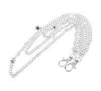 UKCOCO Chaîne de Pantalon Punk Étoile en Métal Robuste, Chaîne de Jeans Gothique Pompon, Accessoire Streetwear Unisexe pour Ceinture et Jean, Style Vintage et Urbain, Taille Unique