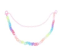 UKCOCO Chaîne De Pantalon Unique Double Couche, Résine Légère Colorée, Décoration Mode Femme, Accessoire Danse Et Soirée, Style Rétro Haute Rue, Taille Standard