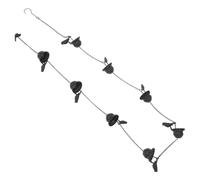 UKCOCO Chaîne de Pluie Gouttière Fer Décorative Oiseau Vintage Art Métallique Drainage Ambiance Sonore Apaisante pour Jardin Extérieur