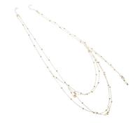 UKCOCO Chaîne de pour Femmes Bijoux de Plage Éblouissants pour Festivals et Chaine de Poitrine Accessoire Élégant pour Événements Spéciaux