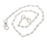 UKCOCO Chaîne pour Jeans et Pantalons Punk Hip-Hop, Métal Robuste Boucle Ajustable, Accessoire Mode Unisexe, Longueur 79Cm, Adaptée pour Personnaliser Shorts et Jeans, Couleur Santal