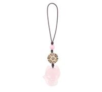 UKCOCO Chaîne Présent pour Noël ou Anniversaire en Calcédoine Forme Renard pour Téléphone Portable Lavande Légère et Créative, Décoration Polyvalente Couleur Aléatoire pour Paquet