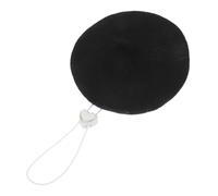 UKCOCO Chapeau Béret pour Animaux Style Français Cartoon Amusant Accessoire Costume Noël Chaud pour Chats et Chiens Petits Bonnet Saisons Noir