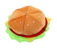 UKCOCO Chapeau Burger Cosplay Amusant de Hamburger, Béret Décoratif Léger et Confortable, Accessoire Fête Original pour Soirées à Thème, Halloween et Noël, Couvre-chef Unique Adulte