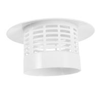UKCOCO Chapeau de Ventilation Anti-Pluie en PVC pour Évent de Toit Rond Couvercle aux Intempéries Protection Vent Pluie pour Fumisterie et Ventilation