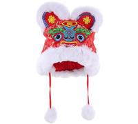 UKCOCO Chapeau Tigre Garçon Fille Brodé Chaud pour Nouvel an Chinois Bonnet Fête Printemps Accessoire Photo