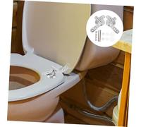 UKCOCO Charnière de Siège de Toilette Alliage de Zinc avec Frein de Chute Kit de Fixation pour Abattant Wc Remplacement Facile sans Outil Spécial Compatible Bois Métal Plastique