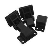 UKCOCO Charnières et Compatibilité Noires en Plastique Structure Stable pour Couvercle Anti-poussière de Platine Vinyle pour Installation Audio Domestique