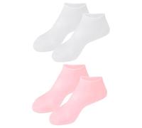 UKCOCO Chaussettes Hydratantes Souples 2 Anti-Crevasses Gel Soin des Pieds Séchés et Callosités Couvre-Pieds Confortables à Domicile