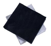UKCOCO Chiffons de Nettoyage en Fibres Fines Noires 100pcs pour Lunettes et Écrans D'ordinateur, Doux et Portables pour Essuyer Écran de Tablette et Téléphone