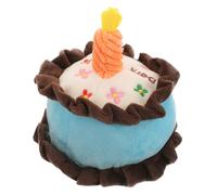 UKCOCO Chiot Peluche Douce Interactif pour Chien Gâteau Danniversaire Peluche Confortable et Sûr pour Mâcher et Câliner