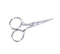 UKCOCO Ciseaux à Sourcils en Acier Inoxydable Lames Courbées pour Coupe Précise Poignée Ergonomique Adaptés pour Poils de Nez Barbe Moustache Faux Cils Usage Homme et Femme