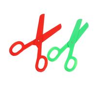 UKCOCO Ciseaux Factices Géants Clown En Plastique Rouge Et Vert, Accessoires De Déguisement Comiques, Jeu D'imitation Pour Soirées Masquées Et Spectacles, Grosse Taille, Lot De 2 Pièces
