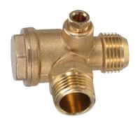 UKCOCO Clapet Anti-Retour en Cuivre 1/2 Filetage Intérieur Vis de Verrouillage Kit D’Accessoires Pneumatiques pour Compresseur D’Air Pièces de Rechange Solide pour Tuyau et Pompe D’Air