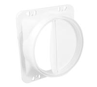 UKCOCO Clapet Anti-retour pour Hotte Aspirante, Soupape D'évacuation en Abs Blanc, Installation Facile, Cuisine et Restaurant, Air Frais