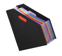 UKCOCO Classeur Extensible Plastique Grand Format Organiseur de Fichiers et Reçus Fournitures Bureau pour Rangement pour Documents et Factures