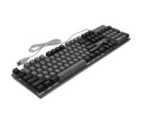 UKCOCO Clavier Gaming Mécanique USB Filaire Touches Rétroéclairé RGB Plaque Arrière Renforcée Et Support Ergonomique pour Jeux Pc Et Bureautique