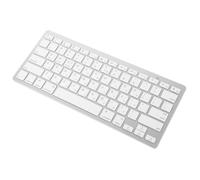UKCOCO Clavier Mini sans Fil Blanc en Abs Support Hébreu, pour Ordinateur, Silencieux et Facile à Transporter Un Paquet pour Travailler en Environnement Calme
