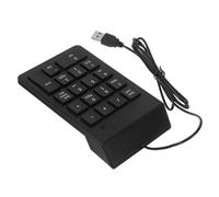 UKCOCO Clavier Numérique Filaire USB 19 Touches pour Portable Finance Bancaire Usage Professionnel Couleur Noire Ergonomique Robuste