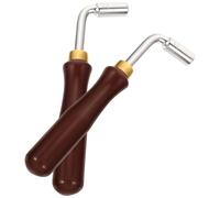 UKCOCO accordage du Dulcimer 2pcs en Acier Inoxydable Poignée en Caoutchouc Marron pour Réglage Précis et Rapide des Instruments Dulcimer