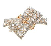 UKCOCO Clips de Chaussures Nœud Doré Détachables 2 Pièces Décoration pour Talons d'Escarpins et Chaussures de Mariage Accessoires Légers et Réutilisables pour Événements et Soirées