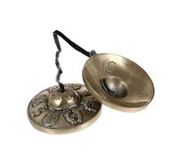 UKCOCO Cloche Cymbale Tibétaine Cuivre Pur pour Méditation Yoga et Artisanale Instrument Percussion Spirituel pour Relaxation et Pratiques de Pleine Conscience