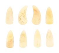 UKCOCO Clous de Protection pour Guzheng en Corne de Buffle, 8 Pièces, Dureté Modérée, Bords Arrondis, Faciles à Jouer, Pratique Débutants