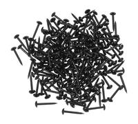 UKCOCO Clous de Tapissier Décoratifs Noirs 5X17 MM Lot de 200 Pièces Tête Ronde Demi-Sphérique Punaises Résistantes pour Canapé Fauteuil et Meubles en Bois Fixation Décorative et