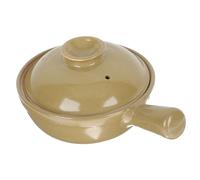 UKCOCO Cocotte Terre Cuite avec Poignée Résistante Haute Température Marmite à Soupe et Riz pour Cuisson Maison Pot à Ragoût Traditionnel pour Usage Domestique