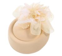 UKCOCO coiffe en maille faire la fête filet accessoires de cheveux de mariée mariage filles fascinateurs de cheveux pour femmes couvre-chef fascinateur coiffure femme Engrener Beige