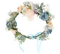 UKCOCO Collier à Fleurs pour Chien et Chat, Couronne Délicate en Tissu Ruban Ajustable, Accessoire Élégant pour Mariage et Fêtes