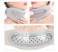 UKCOCO Collier de Soutien Cervical Ajustable Silicone avec Mousse à Mémoire de Cou Ergonomique Enveloppe Chauffante pour Soulager Cervicales et Cou