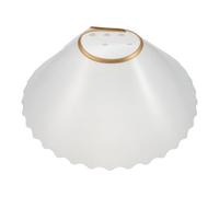 UKCOCO Collier Élisabéthain Postopératoire Ajustable pour Chien et Chat Collerette de Protection Souple Transparente Taille L Prévention du Léchage et Morsures Collerette Vétérinaire