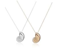 UKCOCO Collier Escargot de Mer Pendentif Doré Petit Bijou Élégant Femme Style Plage Mode Accessoire Bijoux Vacances