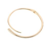 UKCOCO Collier Manchette en Alliage de Zinc Ouverture à Ressort et Forme Géométrique Cercle, Ajustable pour Femme, Style Minimaliste et Élégant, Mariage et Plage Été