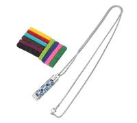 UKCOCO Collier Parfumé Acier Inoxydable Avec Pendentif Diffuseur Huiles Essentielles Et De Recharge