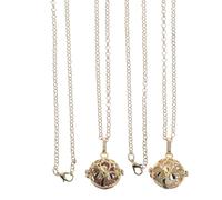 UKCOCO Collier Pendentif en Pierre de Lave Volcanique pour Femme Chaîne de Pull Dorée avec Arbre de Vie Accessoire Aromathérapie Bijou Ras du Cou avec Pierre Couleur Couleur Aléatoire