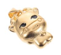 UKCOCO Collier Pendentif Vache Doré Placage Galvanisé Féminine Fête Nouvel An Buffle Charme Breloque Élégant Taille Unique