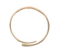 UKCOCO Collier Ras Du Cou En Métal Lisse Géométrique, Manchette Ouverte à Ressort, Bijou Femme Punk, Usage Quotidien Et Soirée, Finition Kc Or, Taille Épaisse