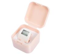 UKCOCO Compteur Numérique Portable en Silicone à Doigts Rechargeable Affichage Clair, Anneau Rose Manuelles pour Course et Activités Sportives
