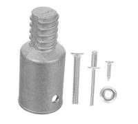 UKCOCO Connecteur Aluminium pour Manche Outil de Nettoyage Embout Remplaçable pour Poteaux et Compatible Balai Poussoir et Rallonges Kit Argenté