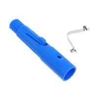 UKCOCO Connecteur Fileté pour Manche de Balai à Franges en Aluminium, Embout Plastique Bleu Clip Ressort, Accessoire pour Serpillière, pour Entretien Ménager