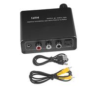 UKCOCO Convertisseur Audio Numérique-analogique Compact Adaptateur Optique vers Analogique pour TV et Haut-parleurs Compatible Appareils Numériques Facile à Utiliser avec Câble USB et