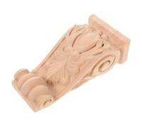 UKCOCO Corbeaux en Bois Massif Sculpté, Moulures D'angle Décoratives Européennes, Console Murale Décorative 10x18x5.5 Cm, Applique Bois pour Déco Murale, Lot Unique pour Salon et Meuble