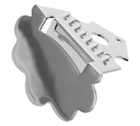 UKCOCO Cordier de Mandoline 60x35mm pour Guitare et Ukulélé Forme Nuage avec Vis Pont de Mandoline, Métal Argenté Séances de Pratique et Enregistrements