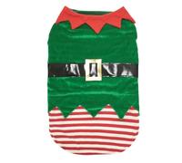 UKCOCO Costume de Lutin de Noël pour Chien, Vêtement pour Animal de Compagnie, Manteau Cosplay pour Chien, Vert, Taille L, 41 X 54 X 66 Cm