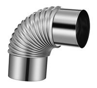 UKCOCO Coude de Cheminée Acier Inoxydable Tuyau Échappement et Durable Facile à Installer pour Cuisine et Camping