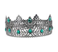 UKCOCO Couronne Baroque Vintage Strass pour Homme Accessoire de Coiffure pour Théâtre Bals de Fin Année Cosplay et Anniversaires