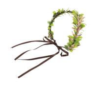 UKCOCO Couronne De Fleurs Féerique Verte De Cœur Unisexe - Serrage-tête Elfique Léger Pour Cosplay Et Séances Photo En Extérieur - Accessoire De Déguisement Roi Et Fée Des Bois
